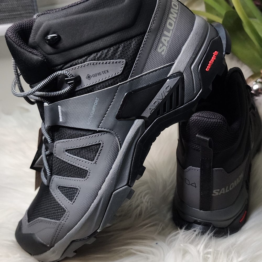 Salomon X Ultra 4 Mid GTX Hiking Boots Shoes Black Gray 413834 Men's New - Picture 5 of 5